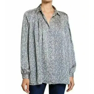 Equipment Femme Bouvier Button Down Long Sleeves Women's Shirt Size Large